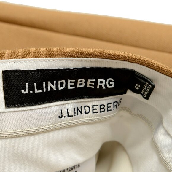 J.Lindeberg "Gomor Pintuck" Tiger Brown Pants US 32 IT 48 - Picture 4 of 4